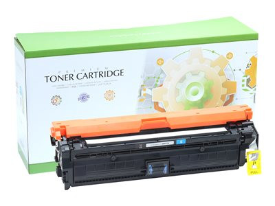 Static tonercartridge compatibel met HP CE271A CE341A CE741A, cyaan, opbrengst 7.500 pagina's