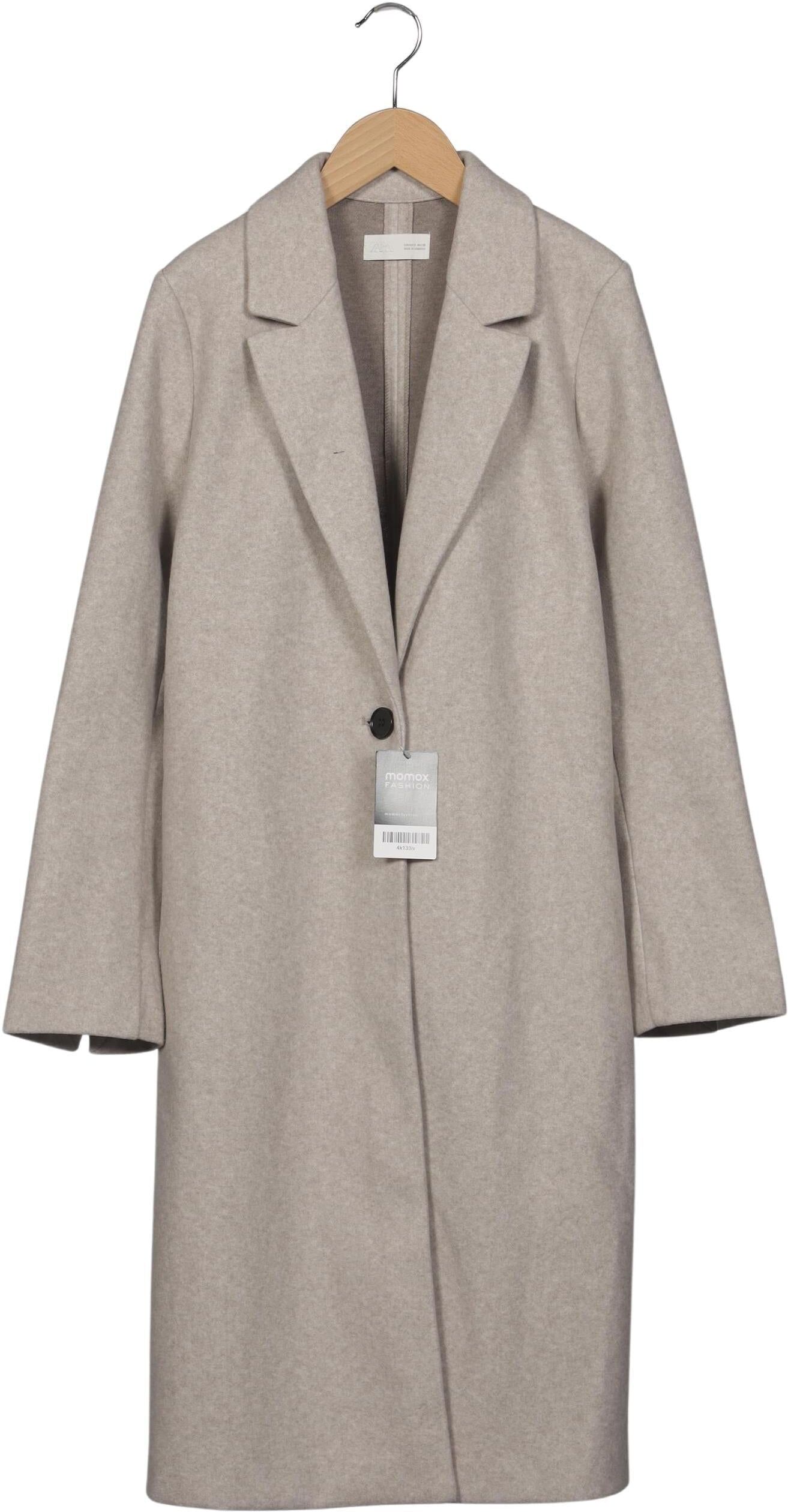 Zara Damen Mantel, Beige, Gr. S, Synthetik - Second Hand