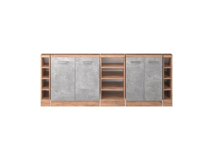 Ensembles de meuble de rangement sous pente Rion Lot de 5 Béton Vicco 56042