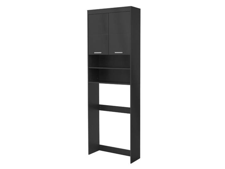 Ml-Design Waschmaschinenschrank, Grau, Rechteckig, 25x190x63 cm, Waschküche, Waschmaschinenschrank