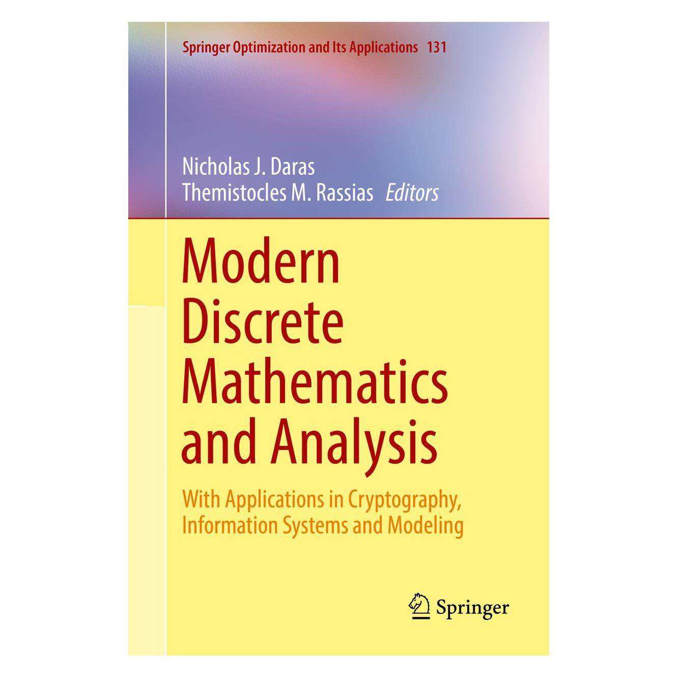 Springer Modern Discrete Mathematics and Analysis (Englisch, Hardcover, Nicholas J. Daras, Themistocles M. Rassias) (9783319743240)
