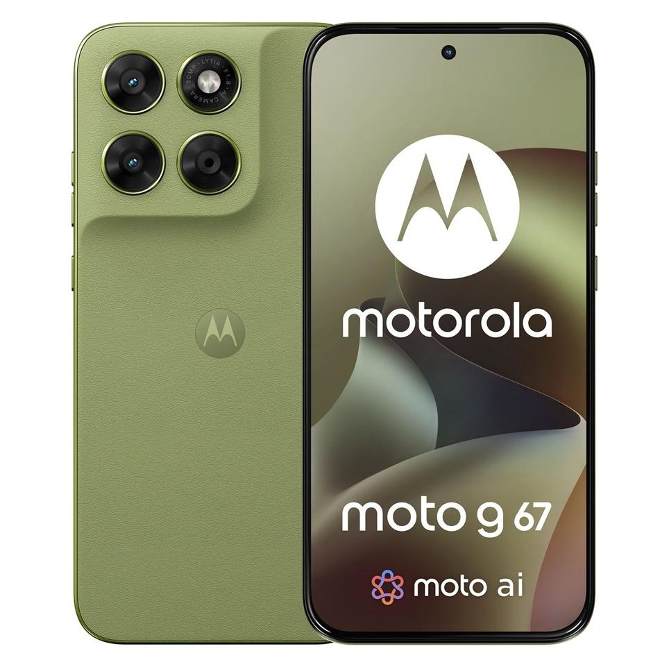 Motorola G67 5G 8/128GB Nile (128 GB, Olive, Pantone Nile, 6.78", Hybrid Dual SIM, 5G) (PBAU0034PL)