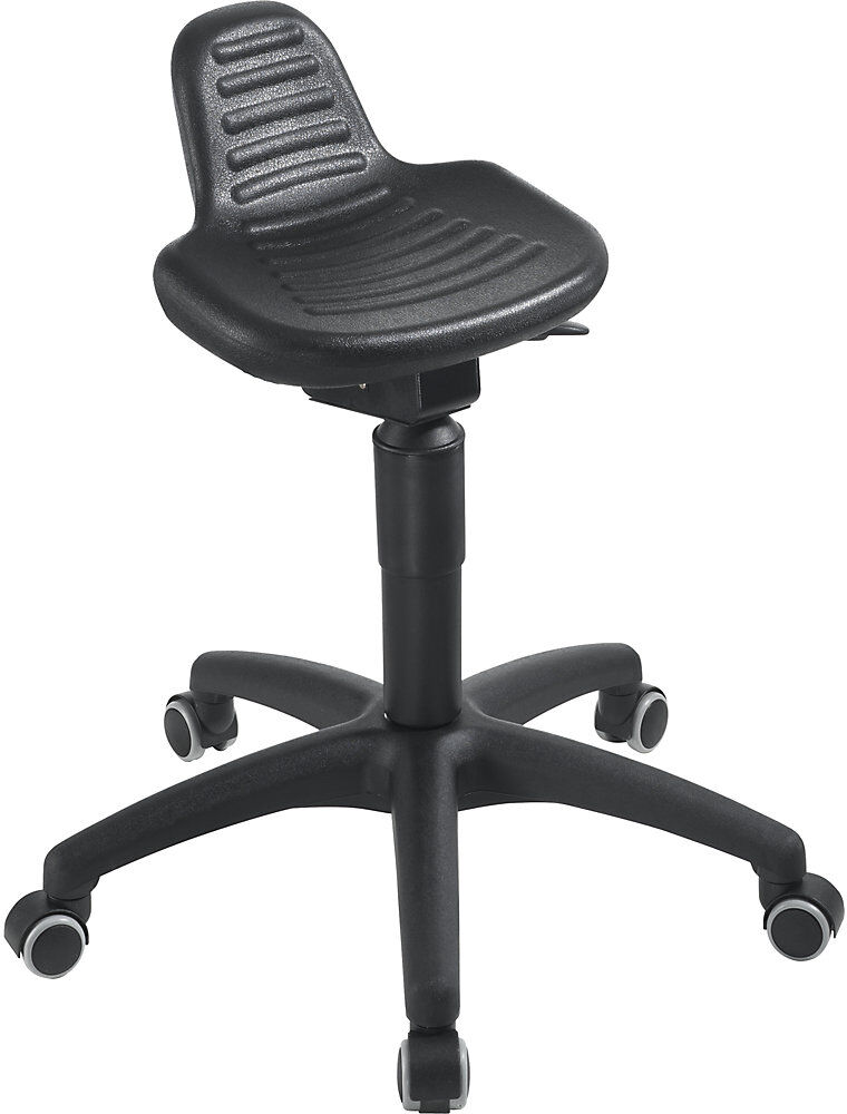 Arbeitshocker, Sitz aus PU-Schaum, mit Rollen meychair