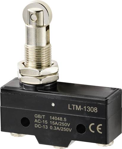TRU COMPONENTS TC-9201360 Mikroschalter 250 V/AC 15A 1 x Ein/(Ein) tastend 1St.