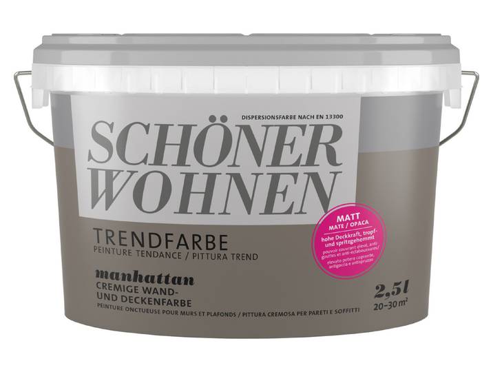 Schöner Wohnen Farbige Dispersion Trendfarbe 2.5 l