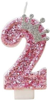 Uplift Picks Pink Princess Crown Number Candle Makes Birthday Cakes Feel Truly Royal #2