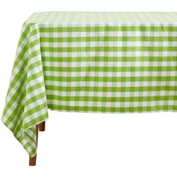TISCHDECKE Vichy-Karo grün kariert, 137/137 cm