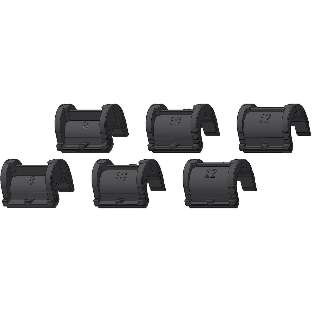 Ortlieb QL2.1 Haken Einsätze grey E197