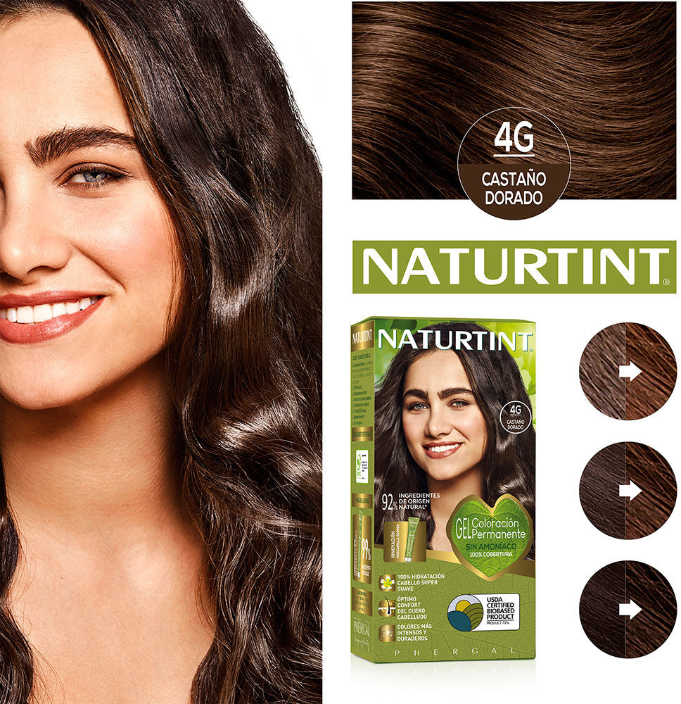 Coloração capilar sem amônia Naturtint #4G-Golden Chestnut