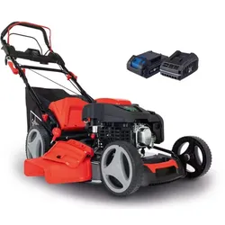 Scheppach Benzin Rasenmäher MS226-53E SE Hybrid-Start inkl. 2Ah Akku + 2, 4A Ladegerät