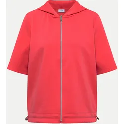 Kapuzenjacke mit seitlichen Tunnelzügen Rot XL