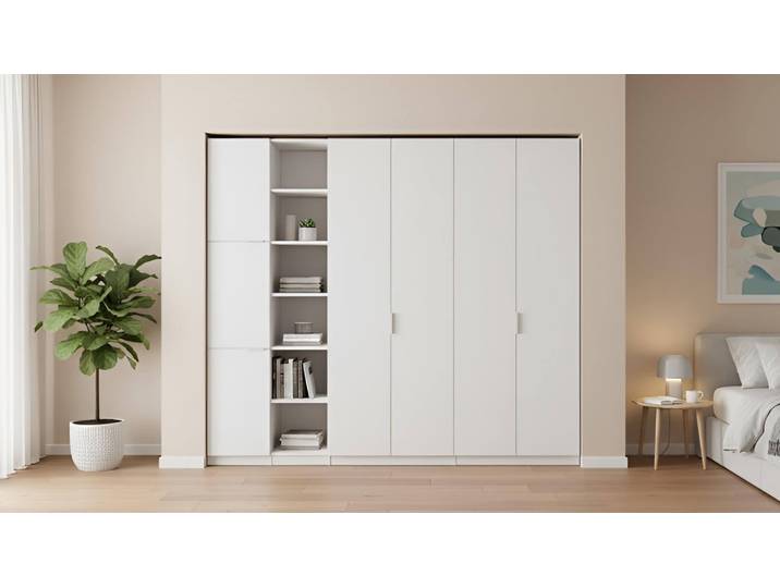 Kleiderschrank mit offenen Fächern Premium Dekore