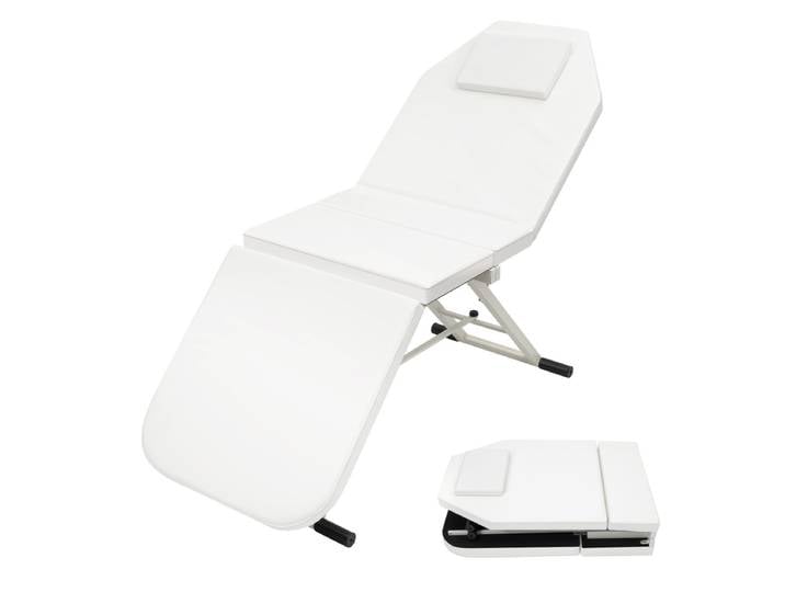 Chaise de Spa pliante Portable, Table de Massage pliable, chaise dentaire globale, lit de beauté avec oreiller (blanc/rose/noir)