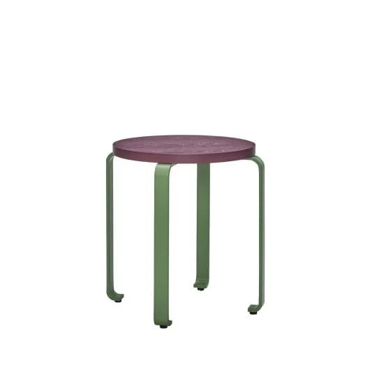 Hubsch Smile kruk burgundy/groen