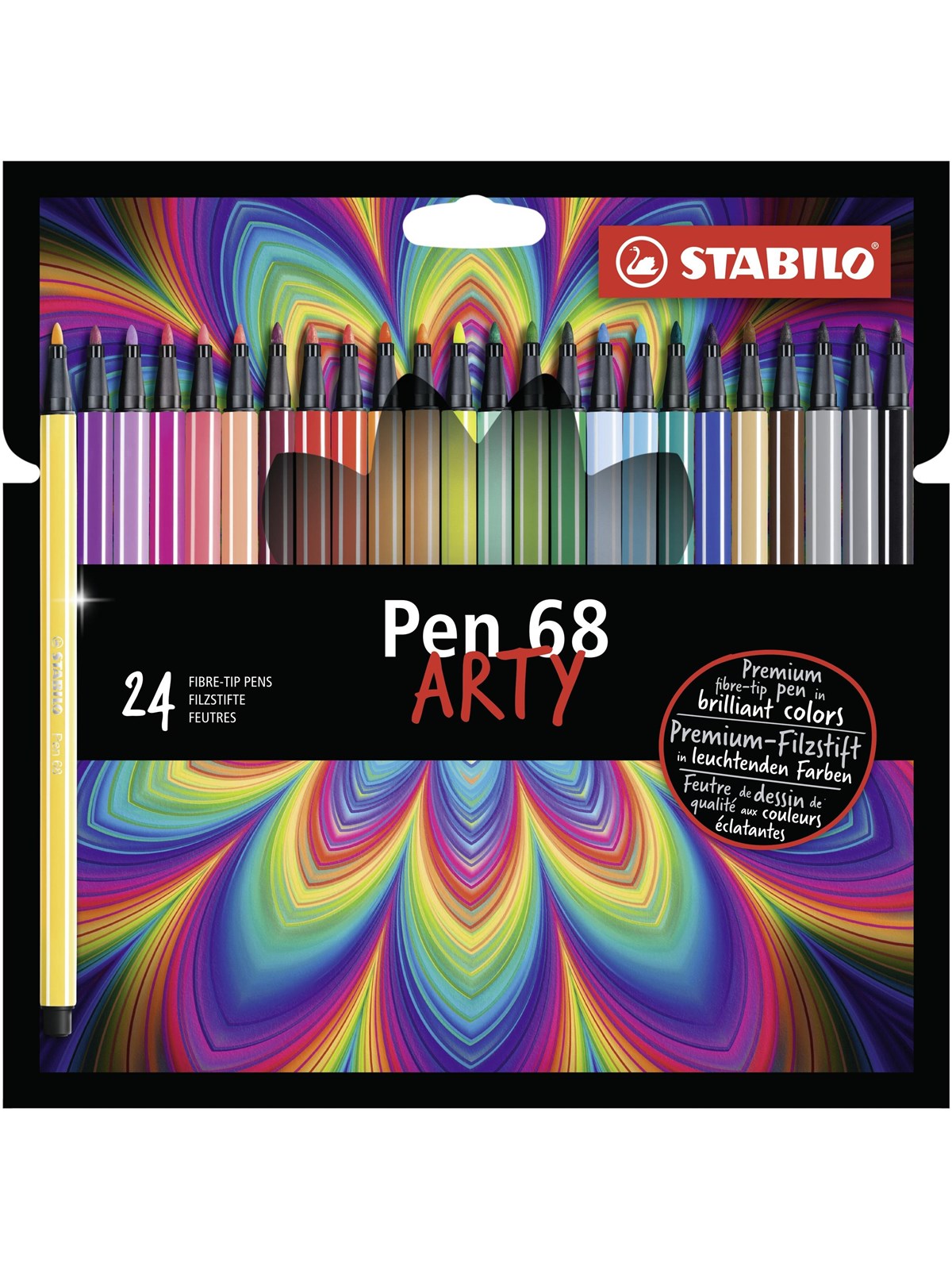 STABILO Pen 68 - Felt-tip pen - ARTY - Set With 24 Pieces