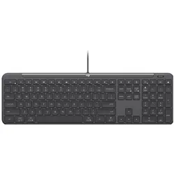 Logitech Wired Kb K620 For Business (DE, Kabelgebunden), Tastatur, Schwarz, Grau