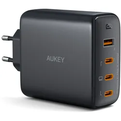 AUKEY PA-B7S Omnia II 100W 4-Port PD Ladegerät mit GaN Fast-Technologie für USB-C Laptops