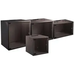 EFB Elektronik Wandgehäuse (6 HE, 19 Zoll Rack), Serverschrank, Schwarz