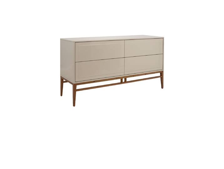 Hochwertiges Design Sideboard „Niebla“ Perlgrau, Nussbaum Angel Cerdá