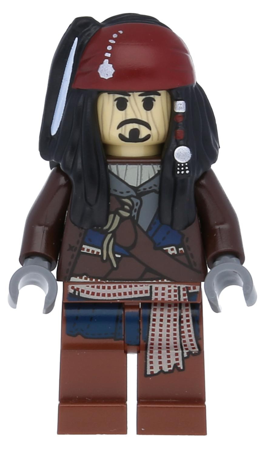 LEGO Minifiguur Kapitein Jack Sparrow Voodoo Pirates of the Caribbean