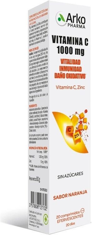Arkovital Vitamina C 1000Mg Efervescente 20 Comprimidos