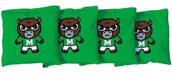 Skip's Garage Marshall Thundering Herd Tokyodachi Green Cornhole Bags