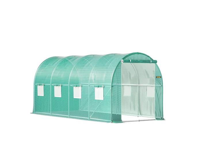 Serre Tunnel Vevor\, Cadre En Acier Galvanisé Durable\, Housse En Pe Imperméable
