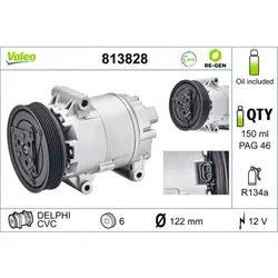 Kompressor Klimaanlage VALEO 813828 für Renault Megane II Grandtour