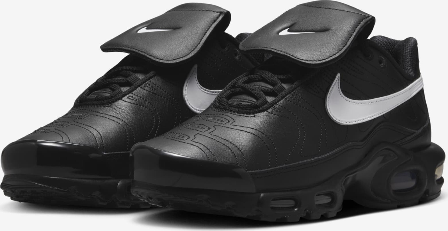 Nike TN Air Max Plus TNPO Tiempo "Black White" Schwarz, Größe: 42,5