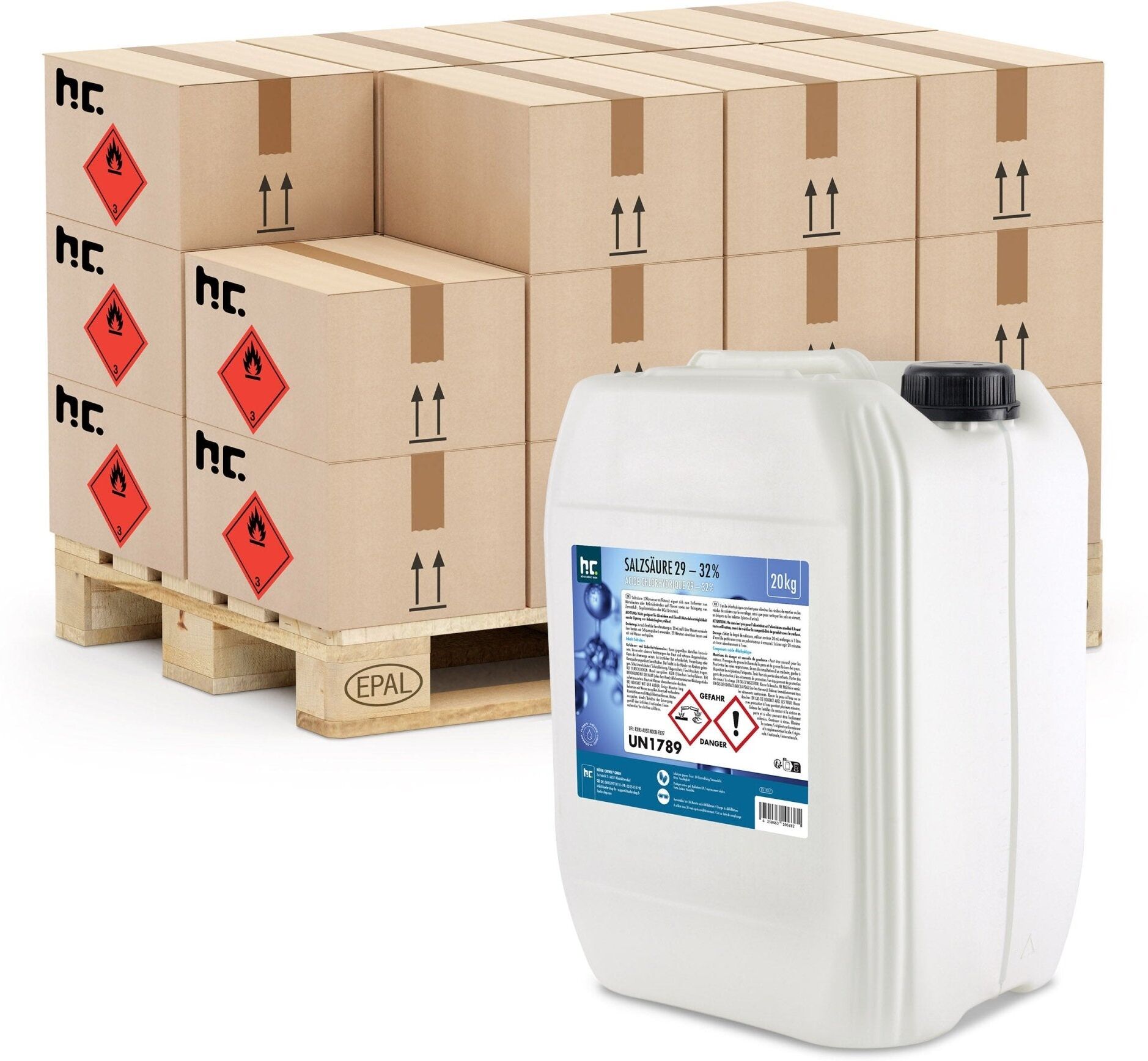 Höfer Chemie GmbH 6x 20 kg  Acide chlorhydrique 29-32 %