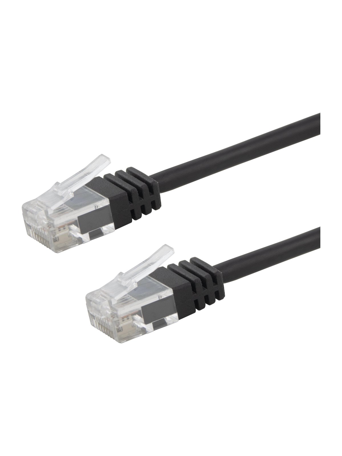 Deltaco patch cable - 75 cm - black - Schwarz