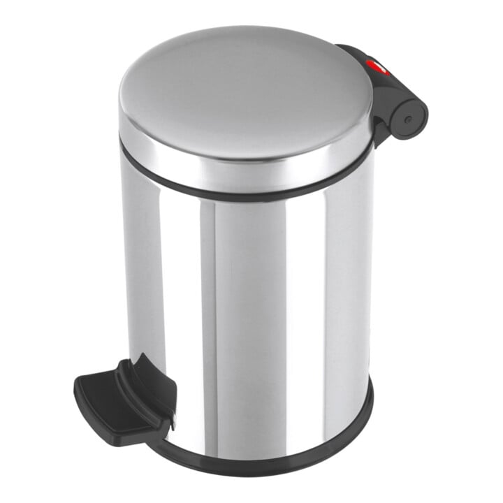 Hailo Poubelle à pédale ProfiLine Solid 4 inox (0704-060)