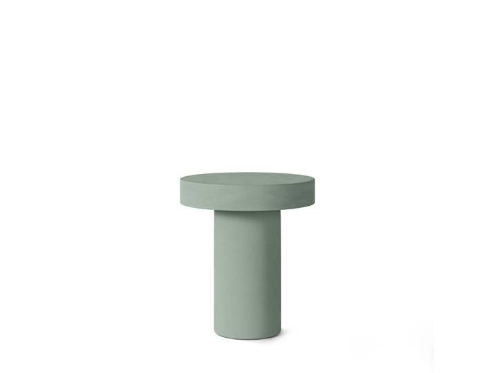 Table basse ronde verte
