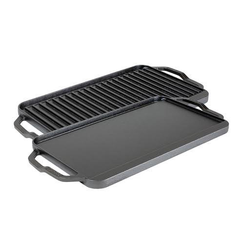 Lodge Chef Collection omkeerbare bak- en grillplaat 50 x 25 cm