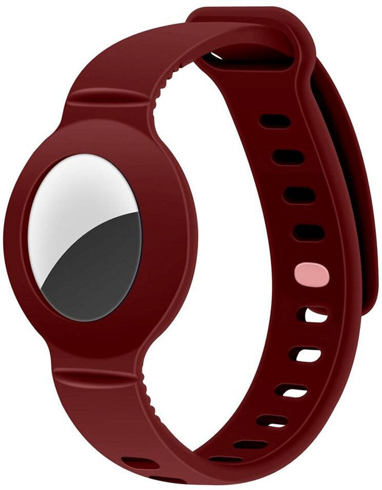 Lippa Silikone Apple AirTag 1. & 2. Gen. Armbånd - Rød