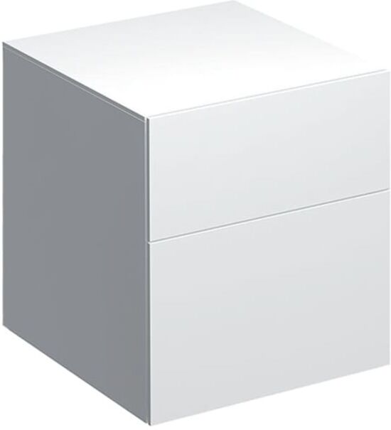 Geberit Xeno² Seitenschrank 500504011 45x51x46,2cm, mit 2 Schubladen, hochglänzend/weiß