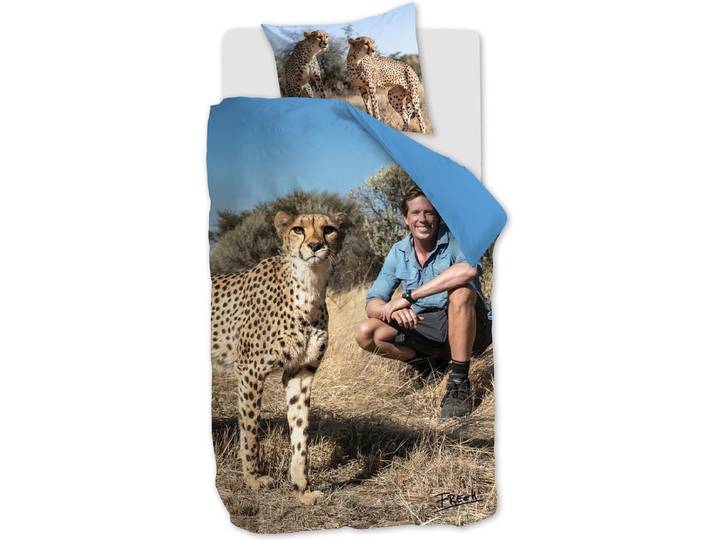 FREEK VONK Safari Survival dekbedovertrek - Eenpersoons - 140x200 - Zand