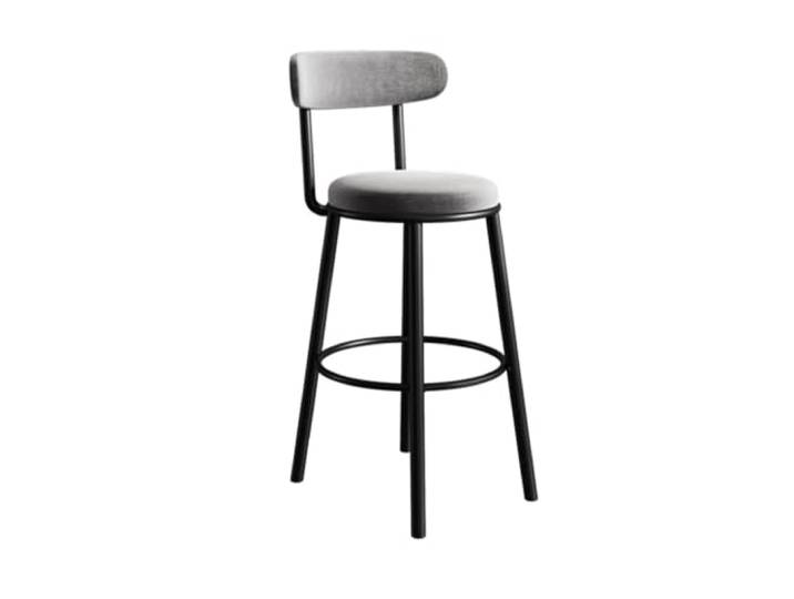 Höhenhocker Barhocker, Eisen, verstellbarer , Barstuhl, 65 cm(Grigio)