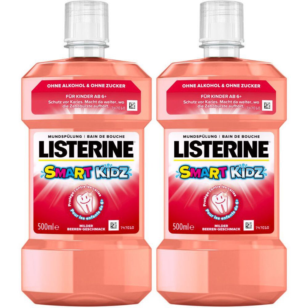 Listerine Smart Kidz Beere x2 2x500 ml Mundwasser
