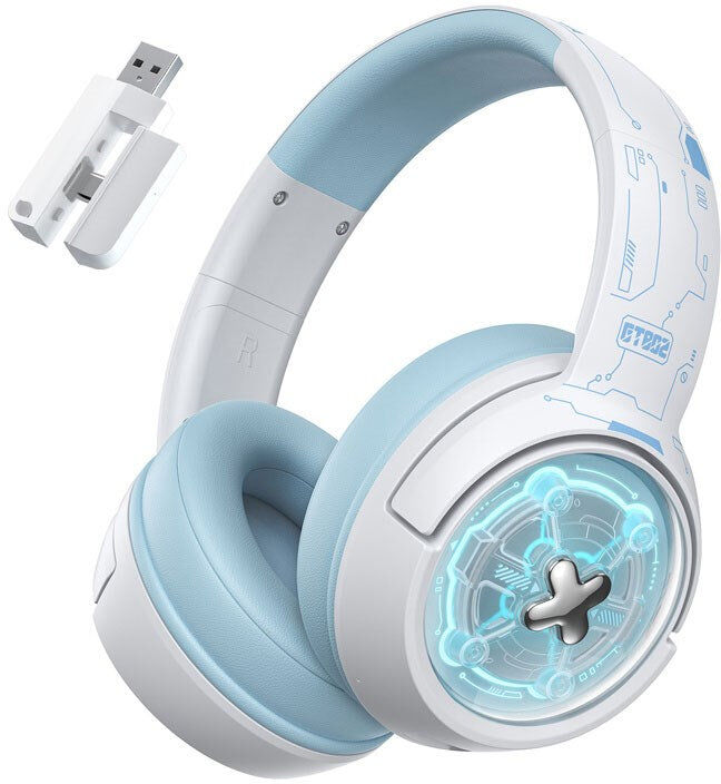 ONIKUMA GT802 Tri-Mode Gaming Headset - Hvid