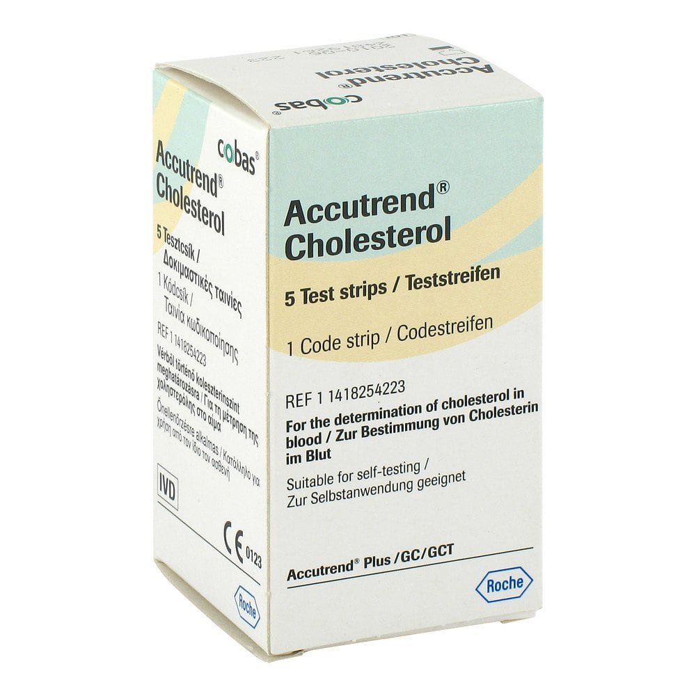 Roche Diagnostics Deutschland GmbH Accutrend Cholesterol Teststreifen 01471641