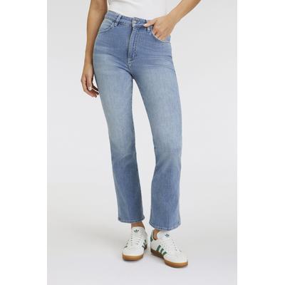 7/8-Jeans RICHROYAL, Damen, Gr. 27, Länge 34, blau (denim blau), Denim/Jeans, Obermaterial: 92% Baumwolle, 6% Elastomultiester, 2% Elasthan, Jeans, leicht gewaschene Optik, verkürzte Form