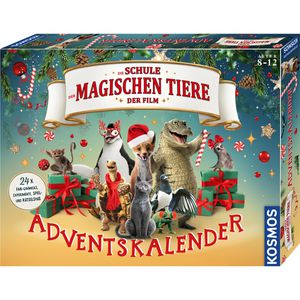Kosmos Adventskalender Die Schule der magischen Tiere, 2026, gefüllt mit Rätseln, Fanartikeln & Mini-Experimenten, 37x29 cm