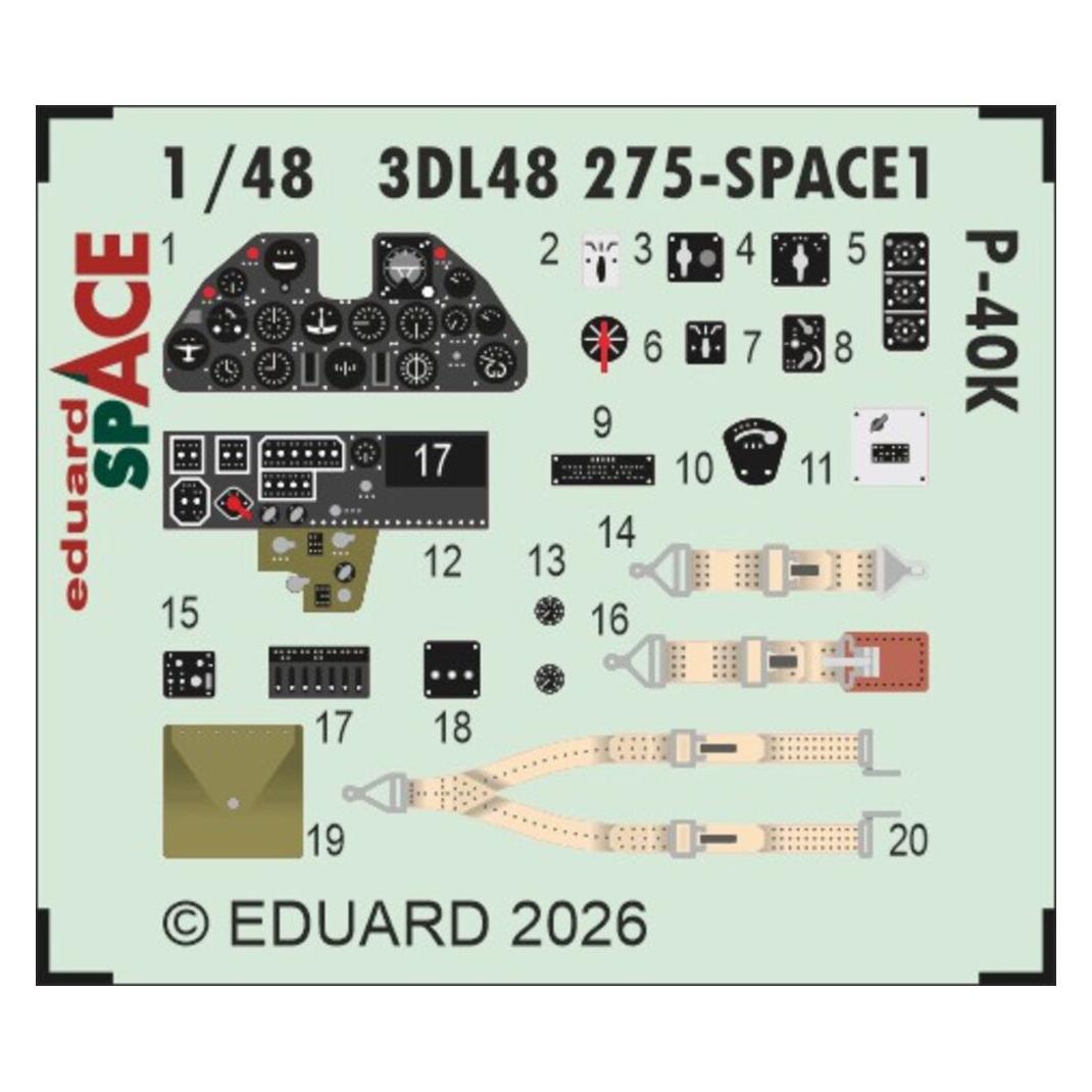 Eduard P-40K SPACE for (3DL48275)