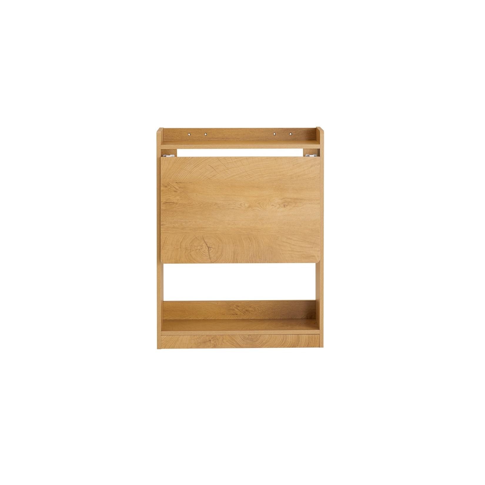 SoBuy Schreibtisch mit 1 Regal Holzfarbe 63x20x82cm Funktional