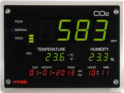 Rotronic CO2-Display Kohlendioxid-Messgerät 0 - 5000 ppm