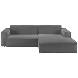 ECKSOFA SAMU Anthrazit Cord