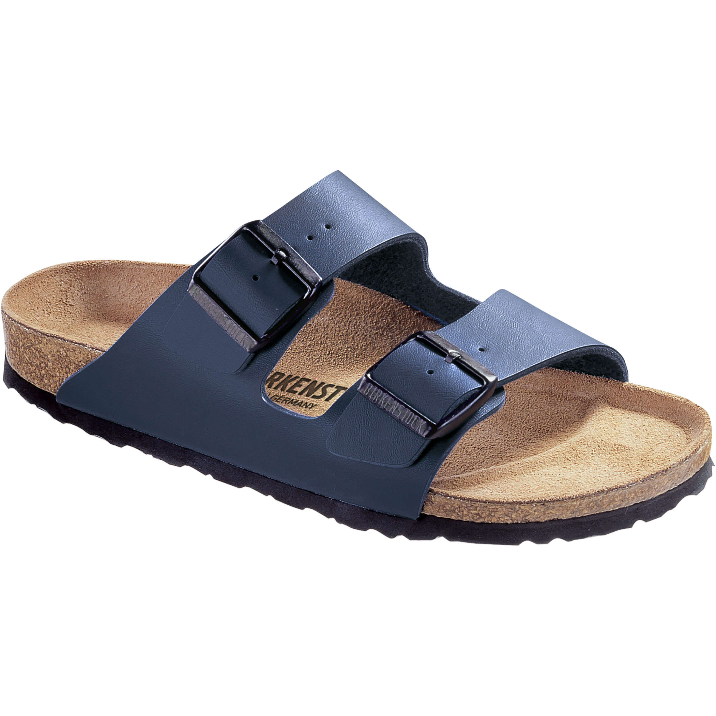 Birkenstock Arizona Birko-Flor Regular Sandale Sandalen blau Größe 43 Lifestyle