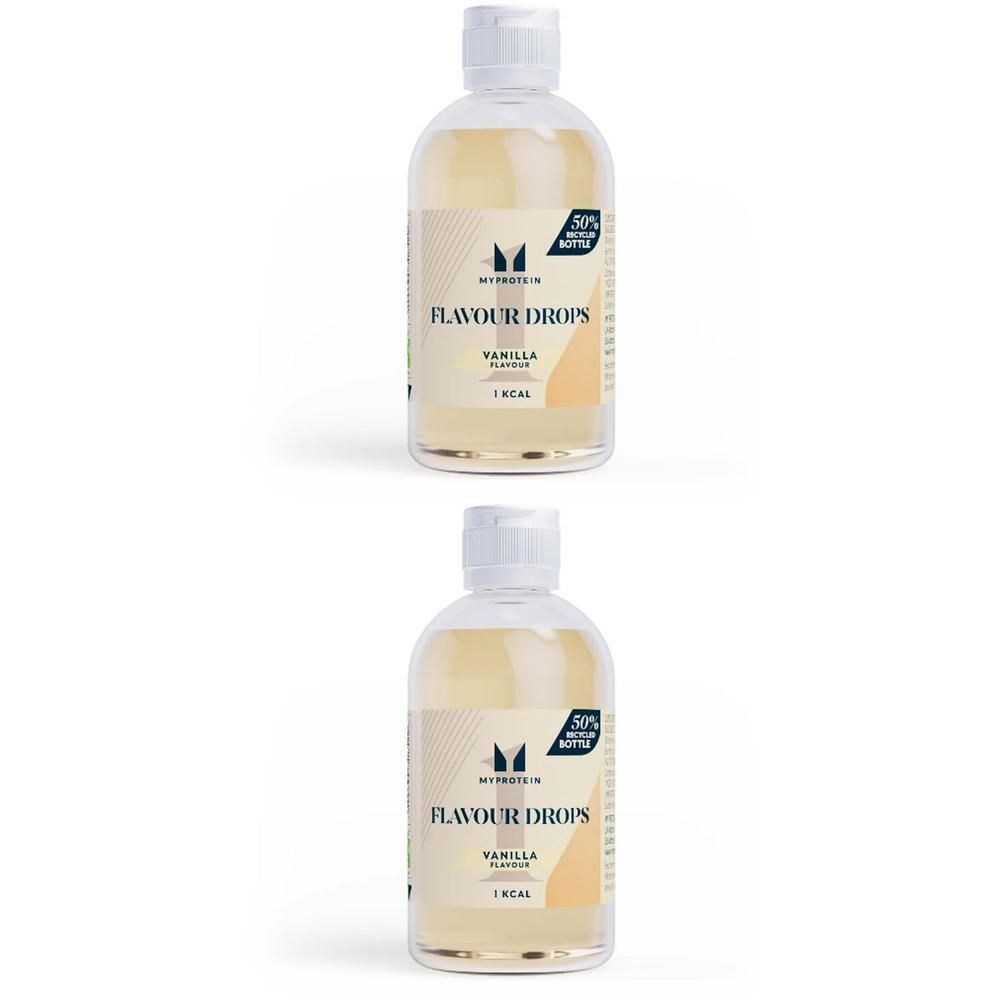 MyProtein FlavDrops, Vanille, Aromatropfen 2x50 ml Flüssigkeit