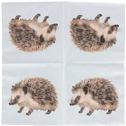 Esschert Design, Servietten, Papierservietten Igel 33x33cm (20 Stk., 33 x 33 cm)